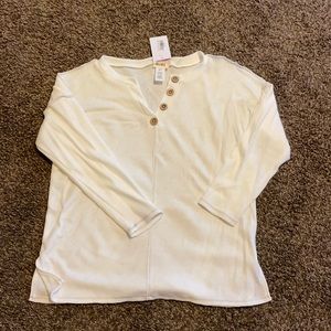 Cream light sweater with tags size S